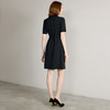 IWY/高端职场通勤黑色风衣款连衣裙气质双排扣收腰西装裙女Q1328 商品缩略图4