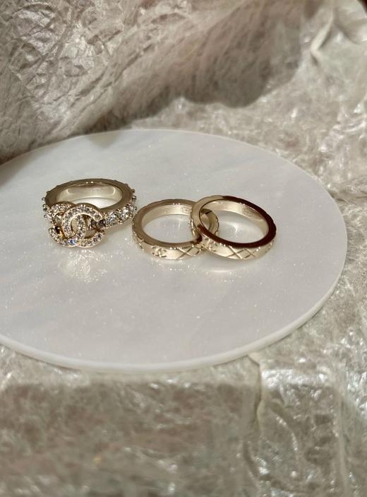 小香三合一25P新款经典菱格纹三个戒指可叠带 商品图14