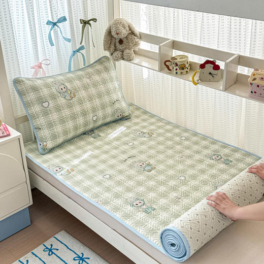 自然醒40支12868全棉夹棉床盖套件三件套大学生宿舍专用卡通被套夹棉床单床盖四季通用JY 商品图11