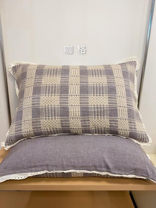 松植屋轻羽棉纱枕巾/枕套100%全棉纱布A类新疆长绒棉纱布正反两面可用吸湿透气四季通用 商品图5