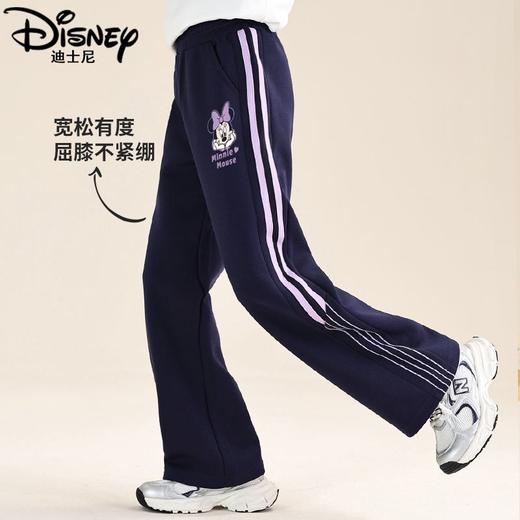 迪士尼女童阔腿裤春秋款2025新款儿童裤子春季运动裤女大童休闲裤 商品图3