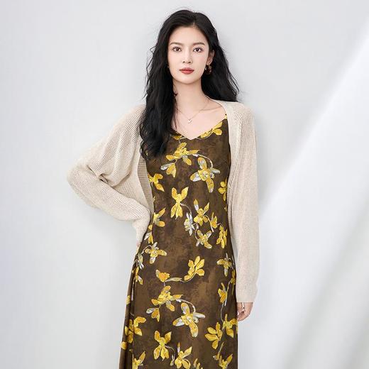 「高货wl」全新升级【铂金会员146/天猫199/差价53】(01555)洛诗琳时尚蝙蝠袖立体镂空上衣2025夏季天丝亚麻纱防晒衫 商品图0