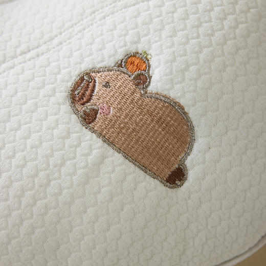 自然醒A类母婴卡皮巴拉软管婴童定型枕0到6个月以上儿童枕芯宝宝纠正头型护颈椎助睡眠XK 商品图7