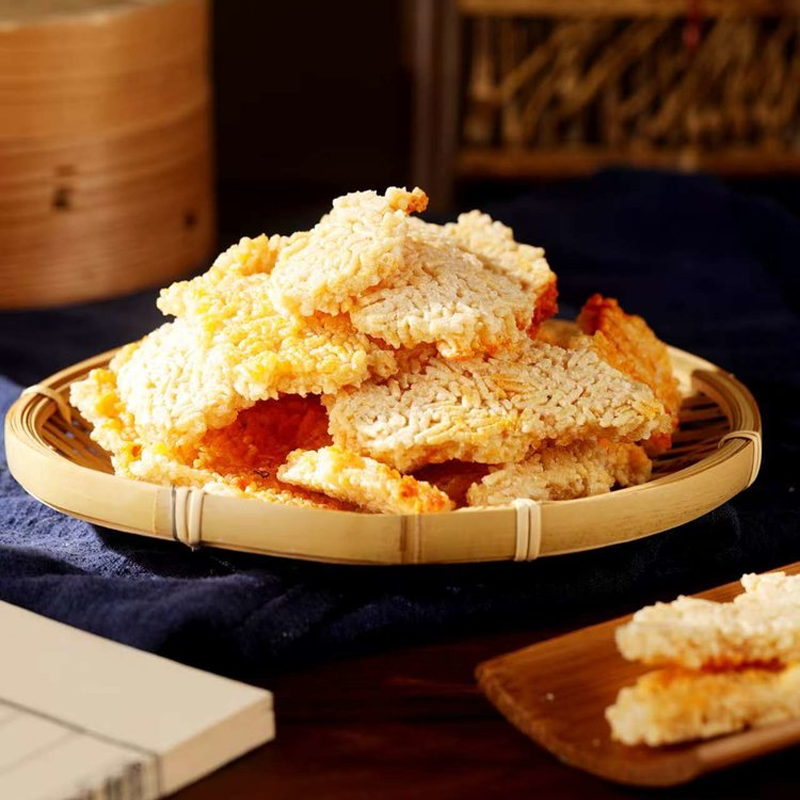 【大别山特产】农家手工柴火锅巴 传统老灶锅巴 嘎嘣脆 糯米香辣/梅干菜/原味三袋组合 100g/袋