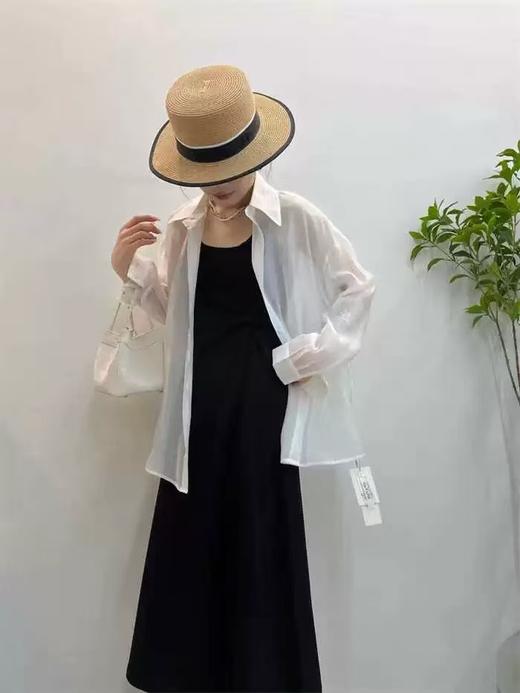 套装【MYBL】8632 74%天丝➕95%弹力棉吊带打褶衬衫两件套-喜出 商品图4