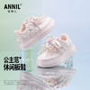 ANNIL/安奈儿女童春秋新款白色皮面防水小白鞋HG5304540 商品缩略图0