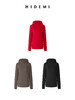 HIDEMI 进口美利奴羊毛精纺超细纱线亲肤柔软感连帽极简针织毛衫毛衣帽衫上衣 马斯正红/巧克力色/黑色 商品缩略图8