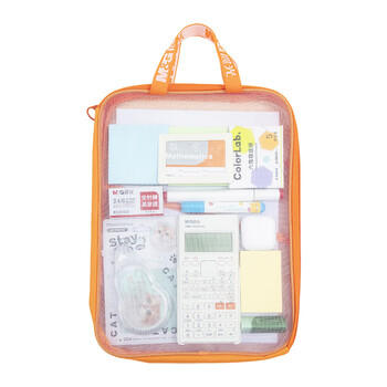 晨光（M&G）文具L型学生网纱拉链袋 科目分类袋文件袋一年级小学生加厚学科袋大容量大开口 数学ADM945AYG8 商品图4