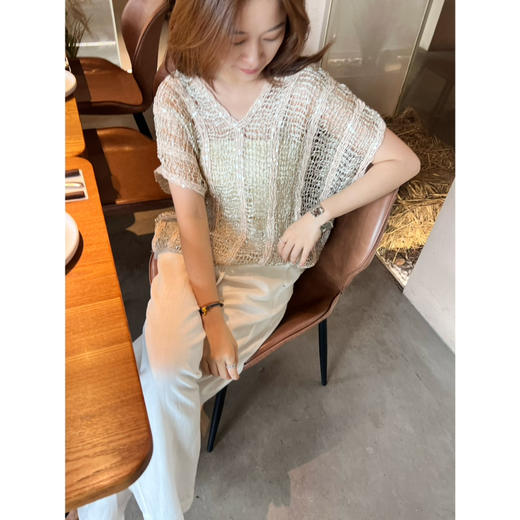 2507504    真丝亚麻+珠片 美衣 商品图2