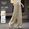 【专属特价】熙世界老钱风亚麻山本阔腿裤女25夏秋新款宽松慵懒垂感休闲直筒裤 商品缩略图0