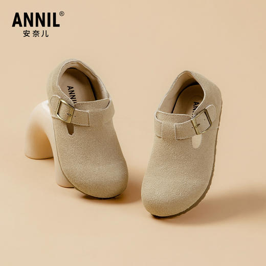ANNIL/安奈儿女童勃肯春秋款皮面软底复古时尚小皮鞋HG5302530 商品图2