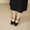 Westory2025年秋季方头中跟玛丽珍单鞋通勤百搭小香风浅口鞋S25CE76101 商品缩略图3