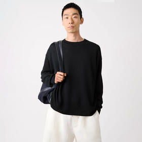 STUDIO NICHOLSON KNITWEAR 5GG PAPER 男装和纸纤维廓形针织毛衣