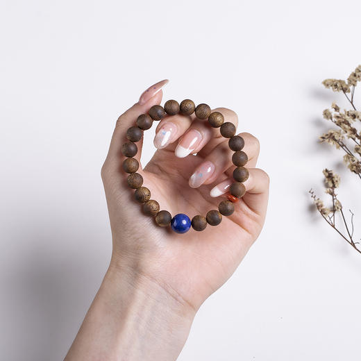 XY0495沉香+青金石南红手串 商品图7