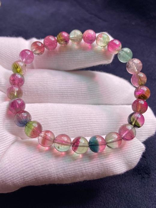 7mm单圈西瓜碧玺手串 商品图0