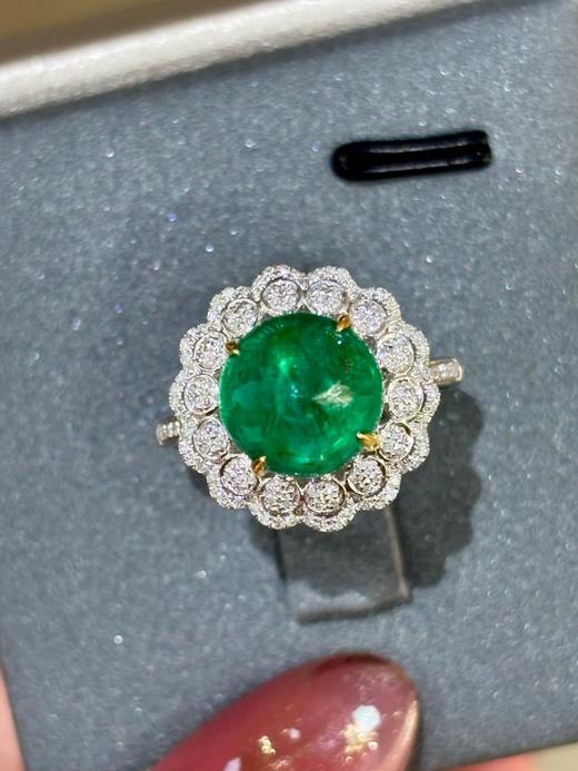 4克拉蛋面祖母绿戒指 商品图5