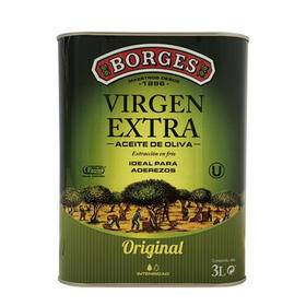 伯爵（BORGES）特级初榨橄榄油3L铁听 食用油西班牙原瓶原装进口 /粮油调味 /食用油 /橄榄油
