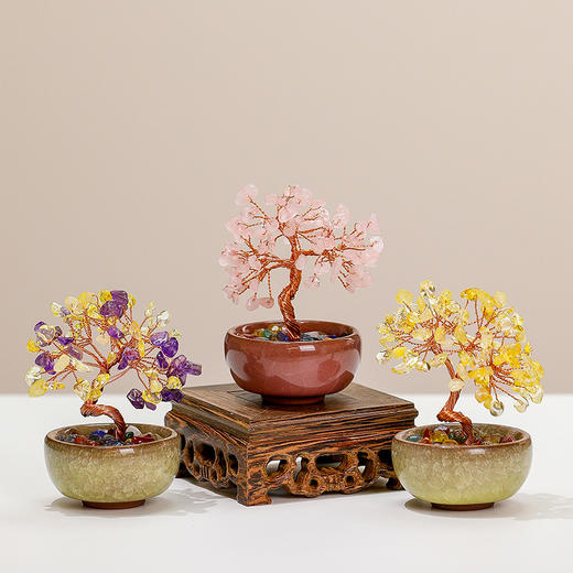 【普陀山】天然水晶招财树 可放置于办公桌面-普陀山发货 商品图4