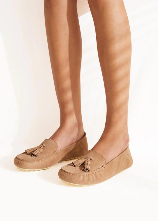 现货 THS-限时 LP家 羊京皮女士莫卡辛鞋 吊饰流苏配饰乐福鞋 3色 BZ1255 商品图1