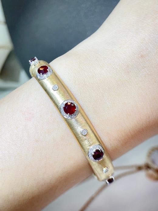 3.562ct刻面红宝石手镯 商品图4