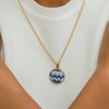心艺手作：海浪蓝“努苏姆”项链 Moonshell Gold Nuusum Necklace in Blue 商品缩略图3