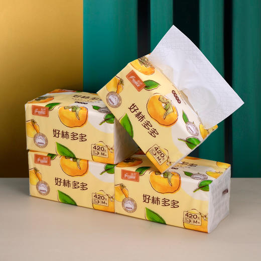 喇叭花300张抽纸餐巾纸家用实惠装卫生纸巾擦手纸面巾纸商用四层 商品图4