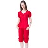 丁摩桑蚕丝家居服套女夏真丝睡衣两件套短袖AL2007A 商品缩略图4
