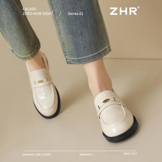 ZHR则则英伦小皮鞋2025新款学院风气质乐福鞋一脚蹬单鞋女鞋复古 商品图8
