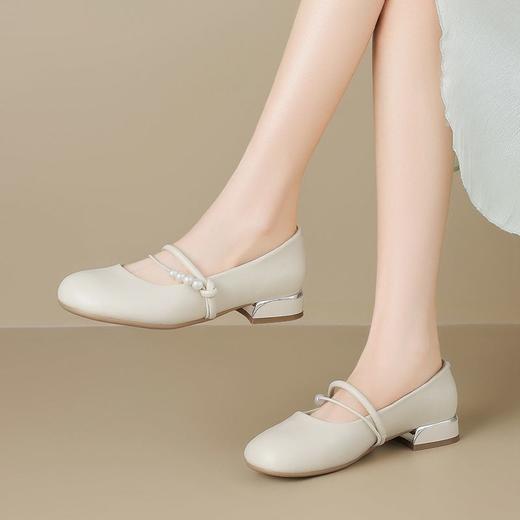 ZHR则则甜美复古玛丽珍浅口单鞋女2025新款法式温柔气质百搭女鞋 商品图6