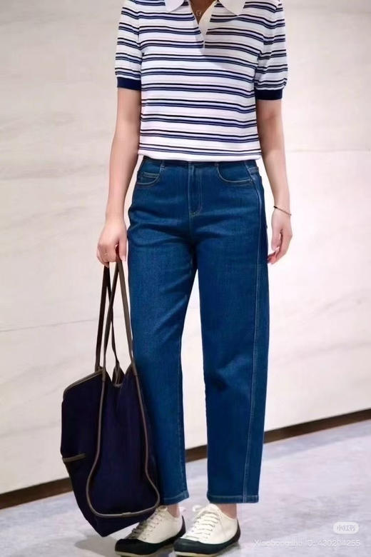 729-1 独家圆正 小禾 两粒扣 轻柔软糯 锥形牛仔裤 167-135穿29 商品图0