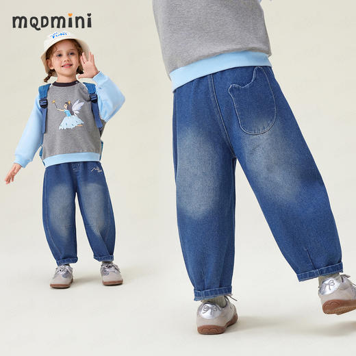 【90-140】【MQDmini】儿童春秋款休闲牛仔裤裤子 商品图0