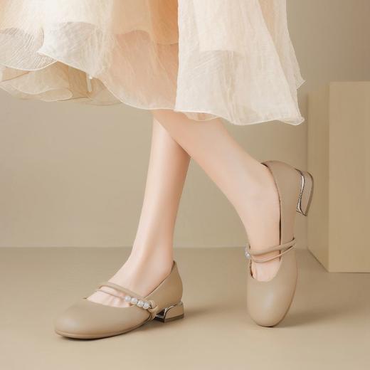 ZHR则则甜美复古玛丽珍浅口单鞋女2025新款法式温柔气质百搭女鞋 商品图8