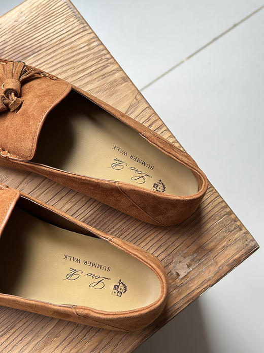 现货 THS-限时 LP家 羊京皮女士莫卡辛鞋 吊饰流苏配饰乐福鞋 3色 BZ1255 商品图11