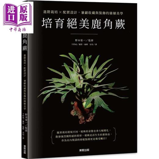 【中商原版】培育绝美鹿角蕨 进阶栽培 配置设计 兼顾收藏与装饰的绿植美学 港台原版 野本荣一 台湾东贩 商品图0