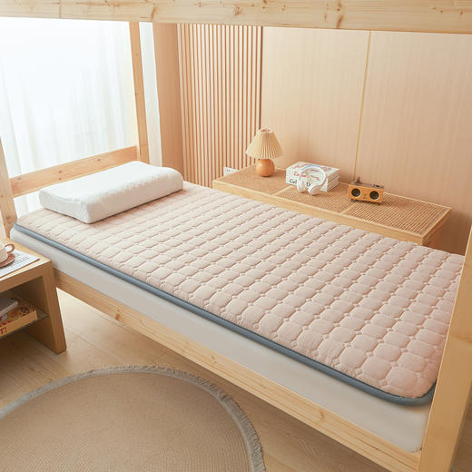 自然醒全棉色织棉花学生床垫宿舍专用加厚棉花褥子单人薄款可折叠床垫租房榻榻米睡垫LN 商品图6