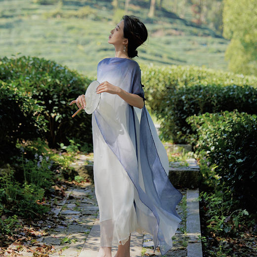 雀说 旅游穿搭防晒披肩外搭轻纱 S1785 商品图5