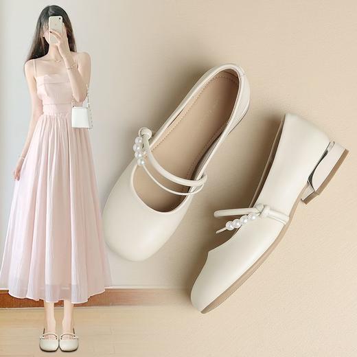 ZHR则则甜美复古玛丽珍浅口单鞋女2025新款法式温柔气质百搭女鞋 商品图0