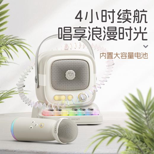 【弹唱一体，专属K歌神器！】K歌蓝牙音箱 话筒音响一体 小型家用KTV手提户外扩音器 立体声单双唛-QA 商品图6
