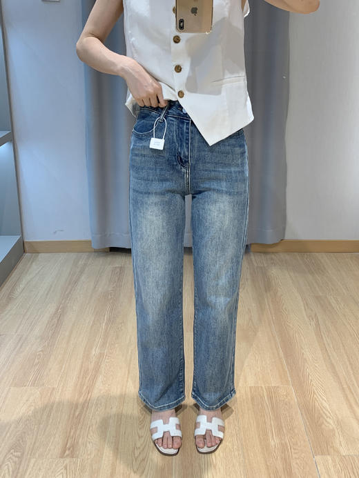 3种长度可选⚠️舒服到飞起❗M*CO同款【重工水洗 直筒牛仔裤】品牌尾单捡漏牛货！！官网售价500➕开团秒  ✅高含72.8%土耳其进口棉混纺面料，柔软舒适又有挺括感 商品图11