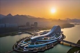 【台山航拍定制】8月15-16日两天：航拍珠海金湾艺术中心、天沐横琴、黄茅海大桥，及台山风车山日出、千岛湖，定格两地风光