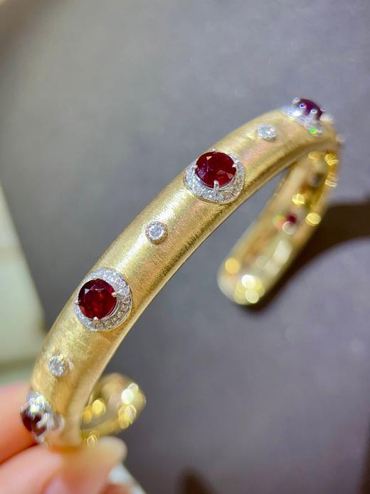 3.562ct刻面红宝石手镯 商品图1
