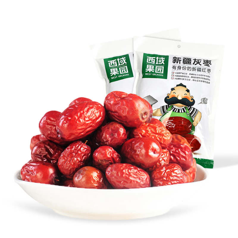 西域果园·新疆灰枣500g*2袋（一级枣） 来自新疆若羌红枣之乡