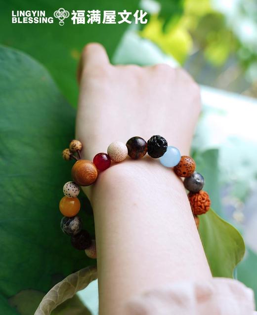 【灵隐景区直发】十八籽手串 多宝菩提手链 无朱砂文玩佛珠 转运手链 伴手礼文创礼物 商品图2