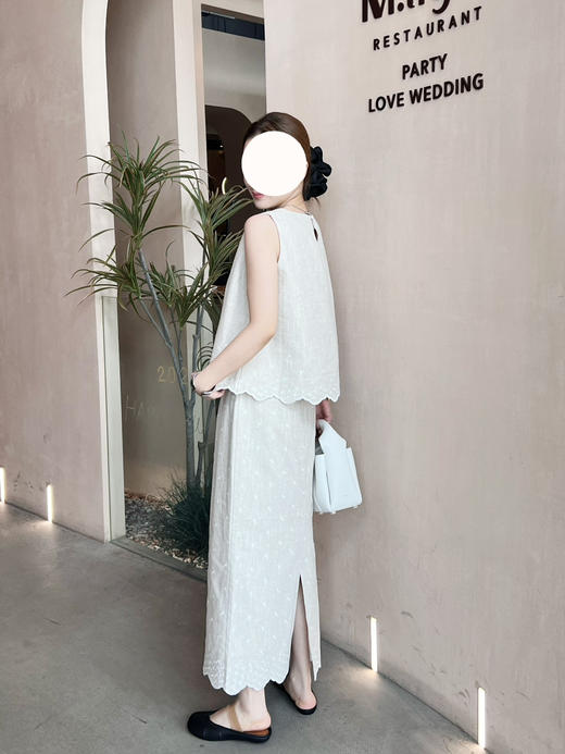 2507503    雏菊刺绣长裙套装（上衣+裙子） 商品图7