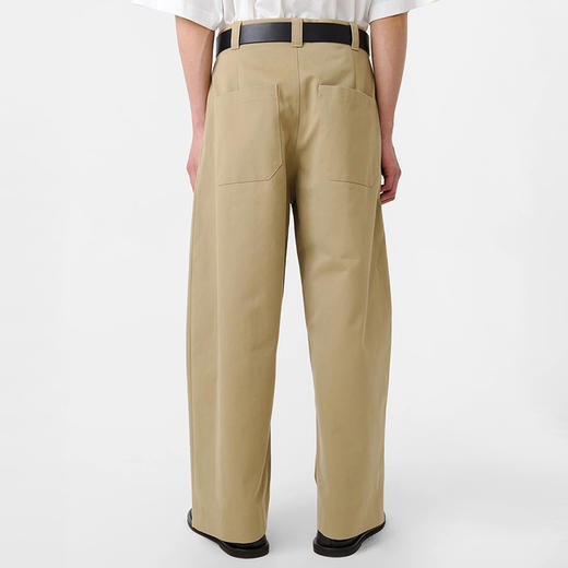 STUDIO NICHOLSON CONTINUITY 男装经典款深褶宽松绒面廓形九分裤 商品图1