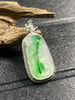 【FC0077】18K金镶嵌翡翠冰飘绿如意吊坠 莹润起胶 色泽阳绿  美观大气 商品缩略图0