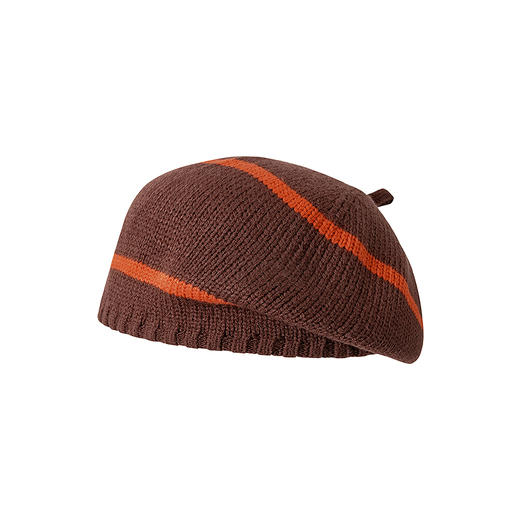 迷你巴拉女童针织贝雷帽美拉德宝宝毛线帽经典百搭春秋冬款 商品图4