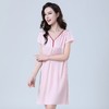 雀说丝绸睡衣女士v领夏季冰丝睡衣短袖睡裙女夏天家居服 223BAL 商品缩略图2