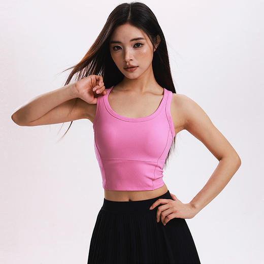 【3~5天发货】跃牌【美度空间】系列 瑜伽服背心普拉提瑜伽文胸一体式固定杯健身内衣ADWX1578 商品图0