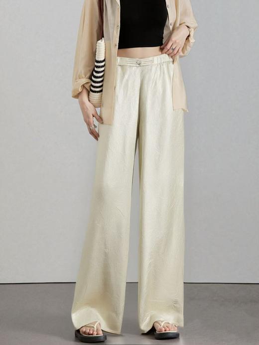 【必入推荐】醋酸裤【MYB】国风系列8829醋酸盘扣夏季休闲裤-喜出 商品图1